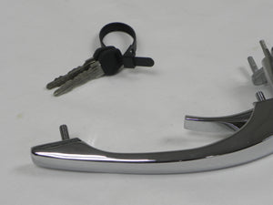 (Blemished) 911 Right Hand Chrome Door Handle, Lock and Keys - 1970-86