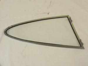 (Used) 911/912/930 Coupe Driver's Side Clear Movable Quarter Window Assembly - 1965-77