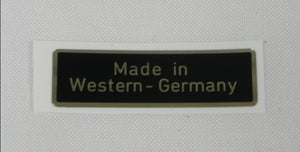 (New) 356/911/912 Made in Western - Germany Decal