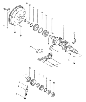 (New) 914 Engine Crankshaft  Main Bearing Set - 1970-76