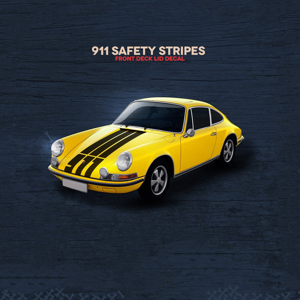 New) '911' Single-Colored Front Hood Decal - 1974-89 - AASE Sales