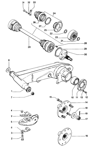 (New) 914 Rear CV Joint Lock Ring - 1970-76