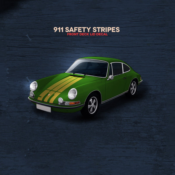 New) '911' Single-Colored Front Hood Decal - 1974-89 - AASE Sales