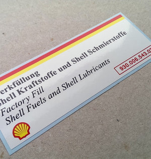 (New) 993/928 Shell Air Cleaner Decal - 1994-98