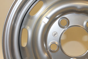 (New) 356/911/912 4.5jx15 Disc Brake Steel Wheel Silver Painted - 1964-67
