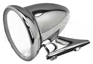 (New) Polished Bullet Mirror w/ Flat Lens - 2 Bolt