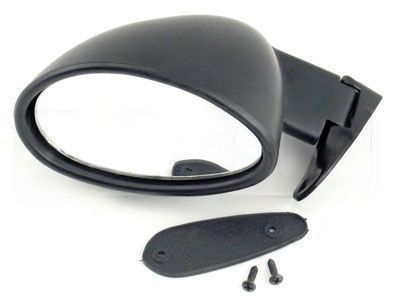 New) Driver's Black Vitaloni Californian Mirror w/ Flat Lens
