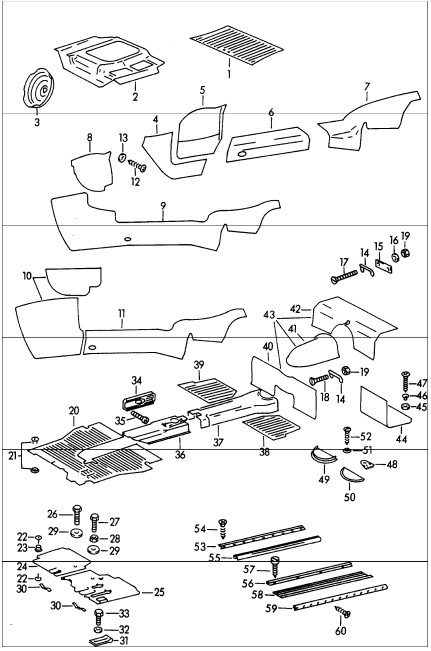 New) 356 Threshold Step Door Seal - 1950-65 - AASE Sales