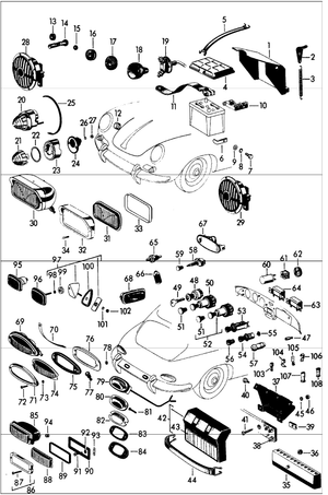 (New) 356 6 Volt Horn/Headlight/Flasher/Green Fog/Fan Relays - 1950-65