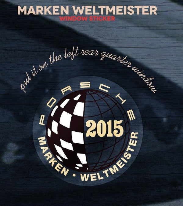 (New) 911 Marken Weltmeister Decal - 2015 - AASE Sales