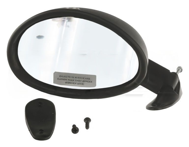 (New) Driver's Black Vitaloni Californian Mirror w/ Convex Lens