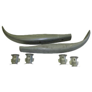 (New) 356 Pre-A/A Non-Welded Front Bumper with Brackets - 1952-59
