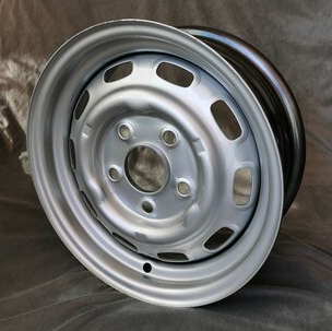(New) 356/911/912 5.5jx15 Disc Brake Steel Wheel Silver Painted - 1964-67