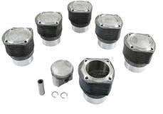 (New) 911S 2.0L Complete Set of 6 Pistons and Cylinders - 1967-69