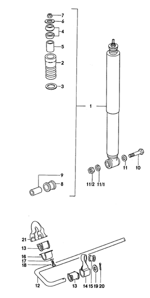 (New) 911 Sway Bar Link Right 1965-77