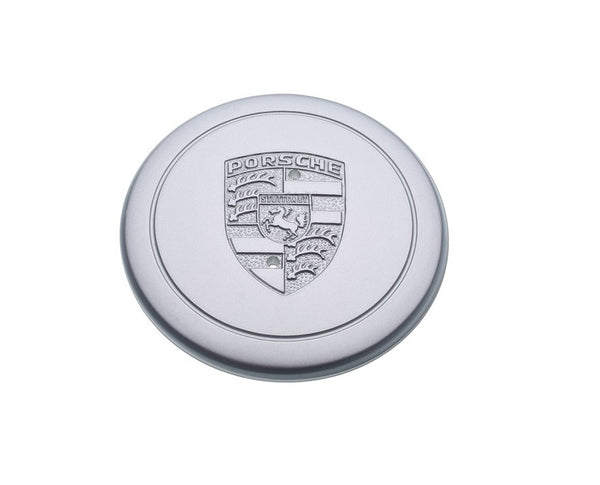 New) 911/930/944 Silver Center Cap with Ring Clip - Fuchs Wheel