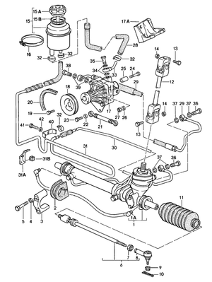 (New) 924/944 Power Steering Pump Bolt Sleeve - 1982-88