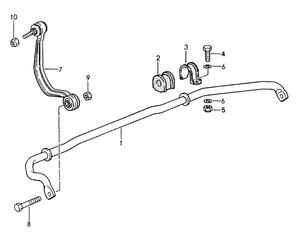 (New) 911 Front Sway Bar Drop Link Right - 1995-98