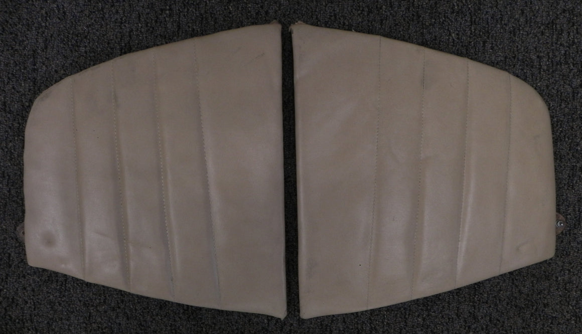 (Used) 356 Cabriolet Soft Top Interior Quarter Panel Pair with Tan Vinyl Covers 1957-65