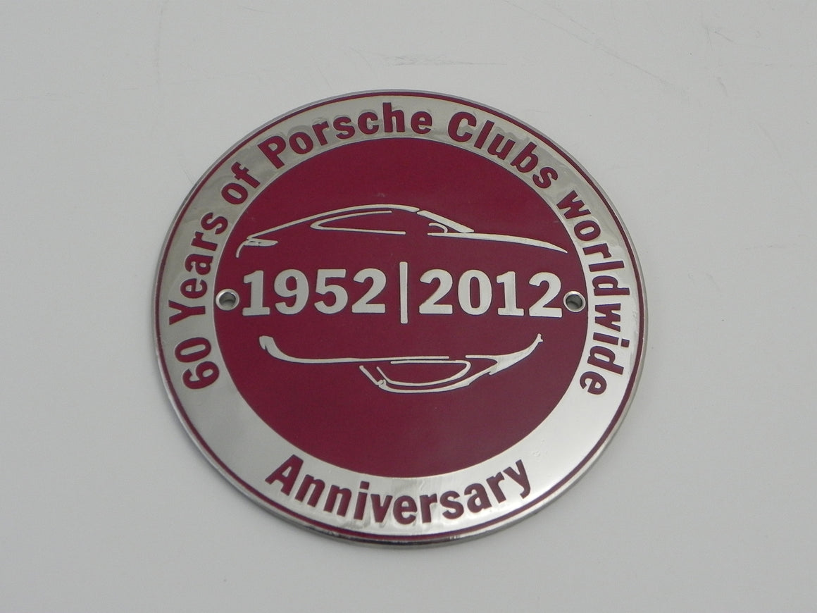 (New) 60 Years of Porsche Clubs Worldwide Grill Badge