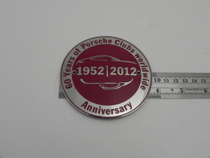 (New) 60 Years of Porsche Clubs Worldwide Grill Badge