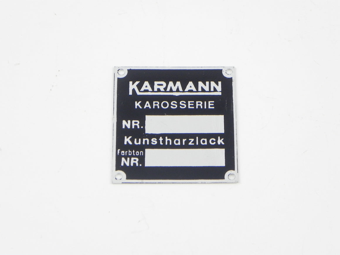 (New) 356 Karmann Chassis and Paint Badge - 1959-65