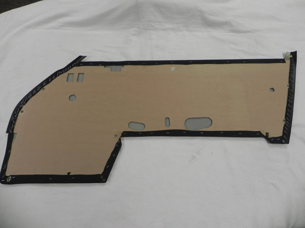 New) 911/912 Door Panels Black Basketweave Leatherette - 1969-71