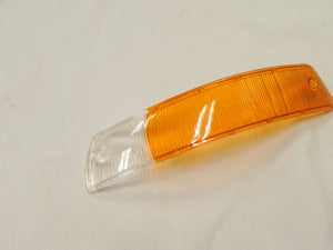 (New) 911/912 Euro Amber/Clear Front Left Turn Signal Lens - 1965-68