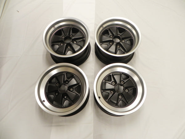 New) Complete Set of 7jx15 & 8jx15 Fuchs Wheels - 1974-89 - AASE Sales