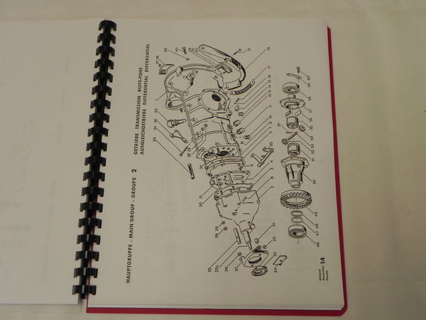 New) 356 Pre-A Exploded View Parts Diagram Booklet - 1950- 55