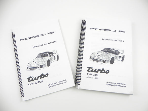 Original) Porsche 935/79 Operating Instructions and Spare Parts
