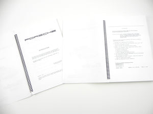 (Original) Porsche 935/79 Operating Instructions and Spare Parts Catalog Set