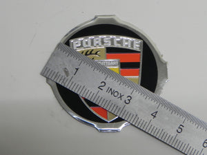 (NOS) 356/911/912 Hickok Seat Belt Latch Aluminum Press Decal - 1959-68