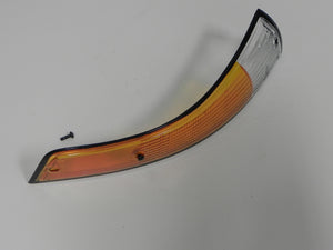 (Used) 911 Black Trim Euro Front Right Amber/Clear Turn Signal Lens - 1973