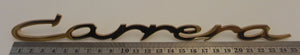 (New) 356/904 Large Gold Script Emblem: "Carrera" - 1950-66
