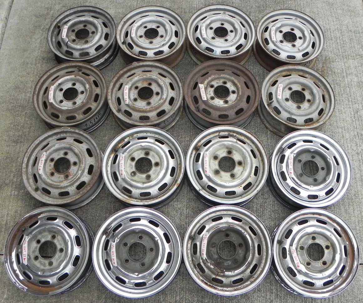 (Used) 356C/911/912, Lemmerz and KPZ 4.5 J x 15 Disc Brake Steel Wheels