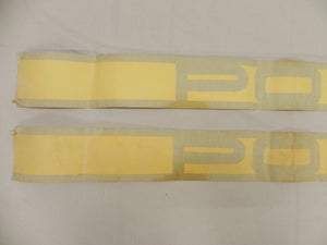 (NOS) 914 Negative Side Stripe Set Yellow - 1970-76