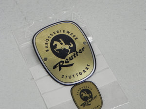 (NOS) 356 A/B/C Small Karosseriewerk Reutter Badge - 1955-63