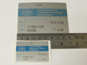 (New) 911 930 Intercooler Decal Set - 1978-80