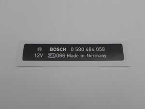 (New) 964 Bosch Electric Fuel Pump Decal - 1989-94