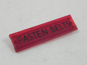 (Original) 911/930 FASTEN BELTS Red Indicator Lens - 1974-77