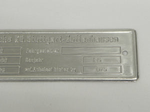 356 A Chassis ID Plate