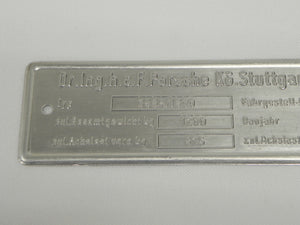 356 A Chassis ID Plate