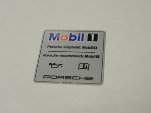 (New) Panamera Mobil Oil Decal - 2010-22