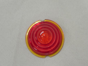 (New) 356 A Shallow Red Glass Beehive Tail Light Lens - 1957-59