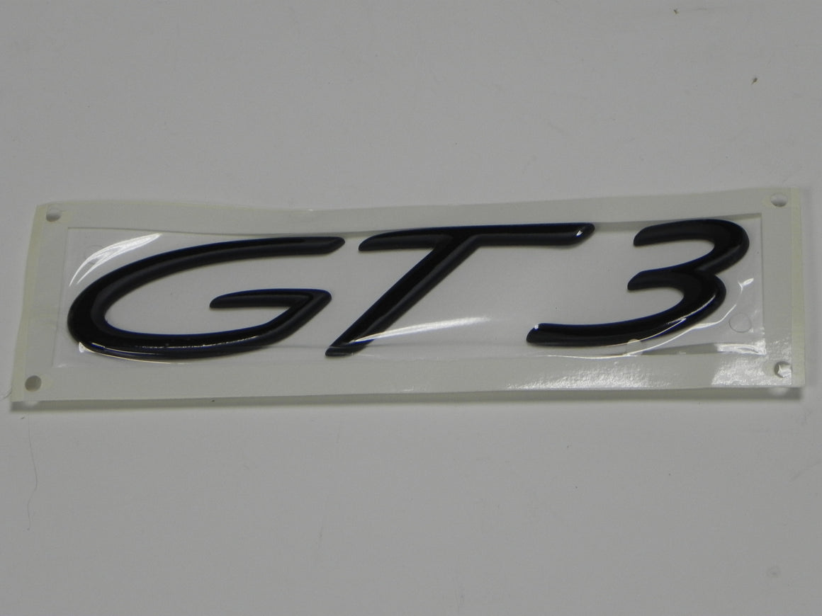 (New) 911 Black "GT3" Emblem - 1999-12