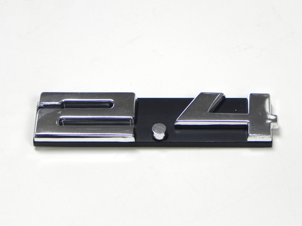 (New) 911 Silver "2.4" Engine Grill Emblem - 1972-73