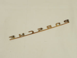 (Used) 356 T5 B Original 'R' Gold "Porsche" Emblem - 1960-61