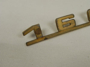 (Used) Original 'R' Gold Emblem: "1600" - 1956-61