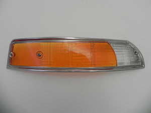 (New) 911/912 Porsche European Right Front Turn Signal Lens with Silver Trim - 1969-72